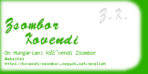 zsombor kovendi business card